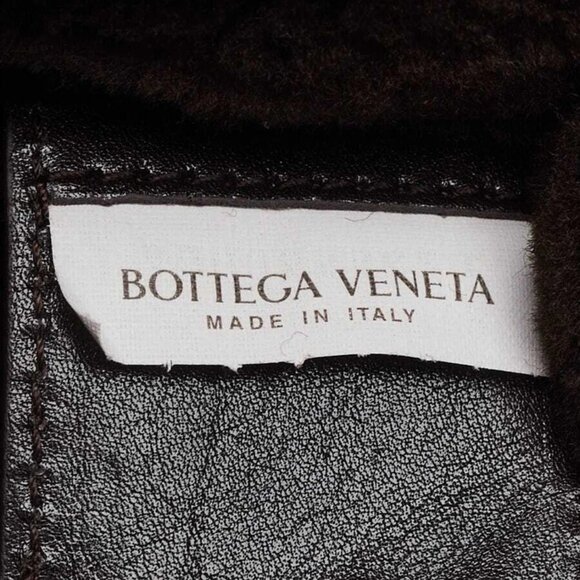 Bottega Veneta Dark Brown Leather/Shearling Mini Jodie Bag - Picture 9 of 11